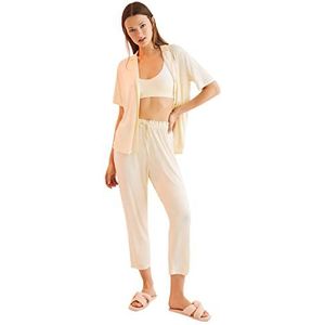 Women'secret Ensemble de pyjama pour femme, citronier, XS