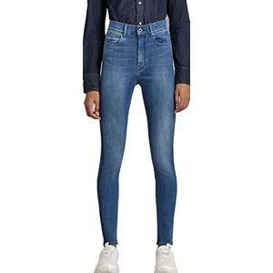 G-STAR RAW Dames Super Skinny High Waist Jeans, Blauw