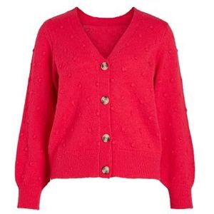 Vila Vituli L/S Rev Knit Cardigan/Su/Pb Cardigan voor dames, Roze