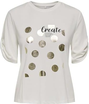 Onlfree Life S/S Create Top Box JRS, Cloud Dancer, L