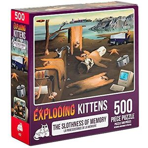 Exploding Kittens Jigsaw Puzzels voor volwassenen, lothness of Memory, 500 stuks jigsaw puzzels voor familie Fun & Game Night
