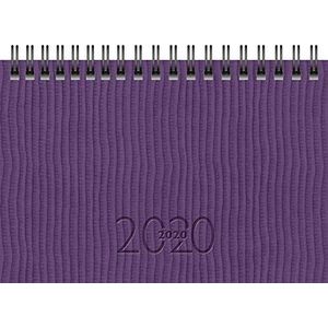 rido/idé Zakagenda TM 17/Contact (2 pagina's = 1 weekoverzicht, 153 x 87 mm, Tejo kunstleren omslag, kalender 2020, Wire-O-binding) violet 701223601