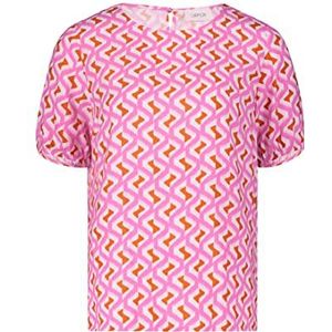 Cartoon Damesblouse, Roze/Oranje