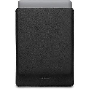 Woolnut Lederen en wollen hoes voor MacBook Pro 13 en Air 13/13,6"" (nieuw model) - Zwart