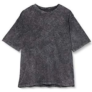Build Your Brand Heren T-shirt Acid gewassen - Top voor heren - in vele kleuren - maten S - 5XL, donkergrijs