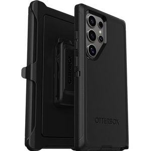 OtterBox Defender Beschermhoes voor Samsung Galaxy S24 Ultra, schokbestendig, valbescherming, extreem robuust, beschermhoes, ondersteunt 5 x meer vallen dan militaire standaard, zwart