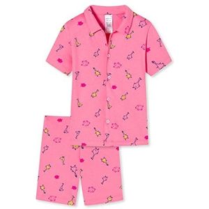 Schiesser meisjes pyjama kort roze, 116, Roze