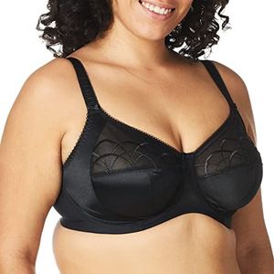 Elomi Cate Full Coverage Underwire Bra Beha met volledige bedekking, ondoorzichtig, voor dames, zwart.