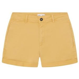 Springfield Shorts voor dames, geel/goud