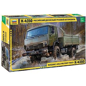 1:35 Zvezda 3692 Russian 2-Axle Military Truck K-4350 Plastic Modelbouwpakket