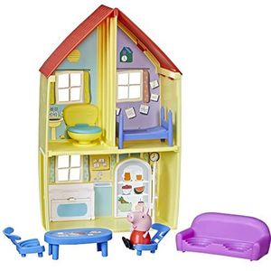 Peppa Pig Peppa's Adventures Peppa's huis met Peppa Pig figuur en 6 accessoires, kleuterspeelgoed