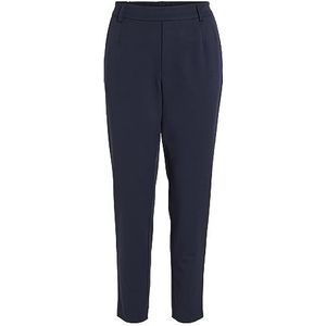 Vila Vivarone Hw Slim Pant - Noos stoffen broek voor dames, marineblauw blazer