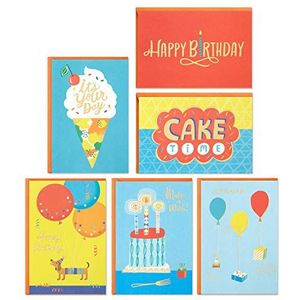 Hallmark 36 verjaardagskaarten met enveloppen (cake, ijscrème, ballonnen)