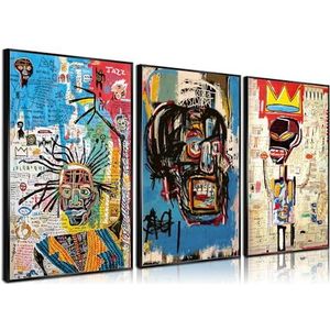 Set van 3 moderne abstracte canvas prints op canvas voor woonkamer, slaapkamer, badkamer, kantoor, woondecoratie, zonder lijst