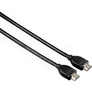 Hama HDMI™-kabel (3D, 4K Ultra HD, Ethernet, afgeschermd, 3m) zwart/zilver