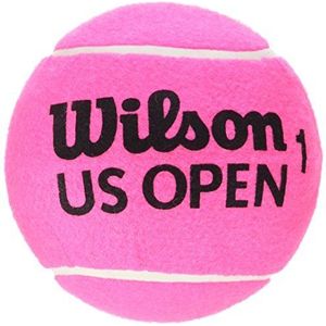 Wilson Tennisbal, US Open 5 Mini Jumbo, roze, 12 cm, groot kaliber, ideaal als decoratie of voor het ondertekenen van handtekeningen, WRT1415PKXB