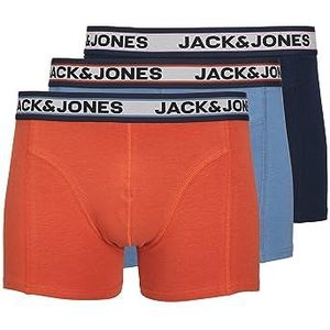 JACK & JONES Jacmarco Solid Trunks Noos Boxershorts voor heren, 3 stuks, Coronet Blue/Pack: hete saus - marineblauwe blazer