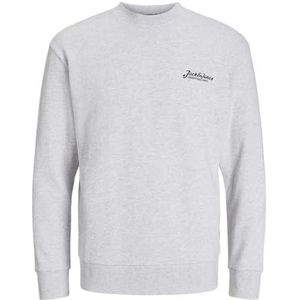JACK & JONES Jjbeau Sweatshirt Crew Neck Jjbeau Sweatshirt met ronde hals voor heren (1 stuk), Wit-grijs, M