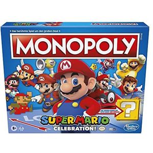 Monopoly Super Mario Celebration Gezelschapsspel voor Super Mario fans vanaf 8 jaar met geluidseffecten uit het videospel
