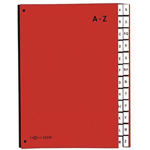 Pagna 24249-01 Vouwmap, 24 tabs van A tot Z, rood