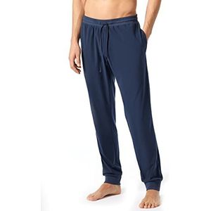Schiesser Broek met lange mouwen van Pijama, donkerblauw, XXX-Large Heren, Blauw