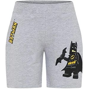LEGO Batman jongens korte broek LWParker 305 Grey Melange, Grijze mix
