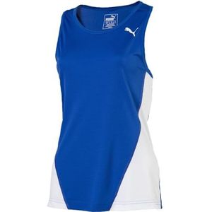 PUMA Cross The Line Singlet W Top, Team Power Blue-Puma White