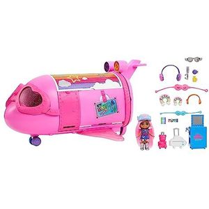 Barbie Extra Fly - Speelgoedvliegtuig voor poppen met accessoires, cadeau + 3 jaar (Mattel HPF72)