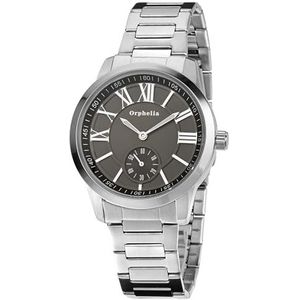 Orphelia Herenhorloge, kwarts, analoog, fijne kracht, armband van roestvrij staal, zwart., armband