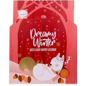 Accentra Adventskalender 2023 voor meisjes met 24 verzorgingsproducten, beauty-adventskalender met bodylotion, bad-bommen, douchegel, shampoo, lippenbalsem, crème voor de