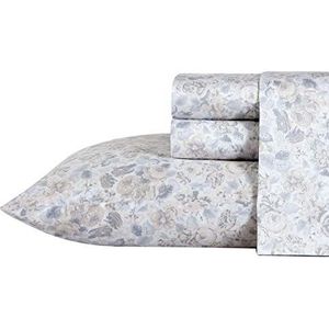 Laura Ashley Home | Sateen Collection | Bed Sheet Set - 100% katoen, Silky Smooth & Luminous Sheen, Rimpelbestendig beddengoed, Queen, Quartet