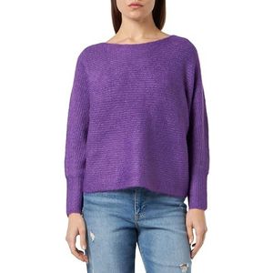 ONLY Onldaniella L/S Knt Noos Sweater voor dames, Paarse amarant/details: mix