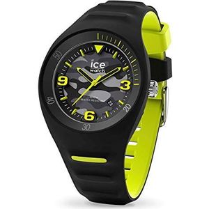 Ice-Watch - P. Leclercq Black Army - Zwart herenhorloge met siliconen band - 017597 (Medium), zwart., riem