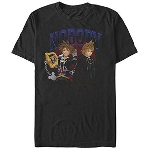 Disney Kingdom Hearts-Nobody Circle Organic T-shirt, korte mouwen, uniseks, zwart, M, SCHWARZ