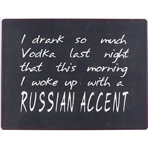 schild - I drank so much vodka