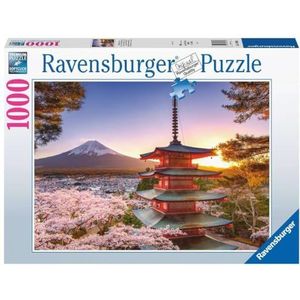 Kersenbloesem bij De Fuji Berg (1000 Stukjes) - Ravensburger Puzzels