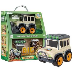 little tikes Big Adventures Safari SUV STEM-speelgoed, met voertuig met verrekijker, zaklamp en kompas, ideaal cadeau voor kinderen vanaf 3 jaar