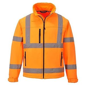 Portwest S424 Hi-Vis softshell jas, kleur Naranja, maat XL