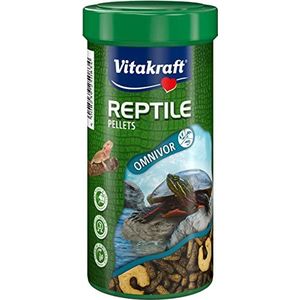 Vitakraft Reptile Pellets - volledige voeding voor waterschildpadden en andere allesetende reptielen - 100 g