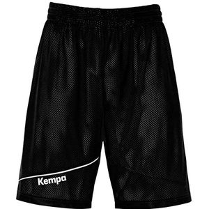 Kempa Klassieke omkeerbare shorts voor jongens, zwart/wit