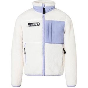 Rock Experience Beaver Mock Neck FZ Junior Fleece Maillot Long Unisexe-Enfants et Garçons, 006 Marshmallow+2268 Baby Lavender, 116