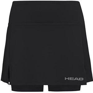 HEAD Club Basic Skirt voor meisjes, G-skiën (1 pak), Zwart