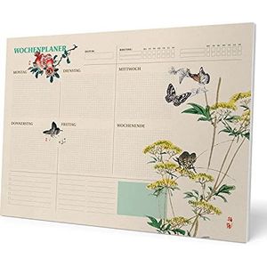 Officiële Duitse versie - Japanse weekplanner A3 - bureaukalender - familiekalender - 54 afneembare pagina's - kantoorplanner - kantoorplanner 2022 - cadeaus voor vrienden