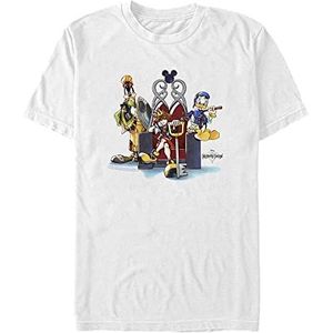 Disney Kingdom Hearts-in Chair Organic T-shirt, korte mouwen, uniseks, wit, XXL, Weiss