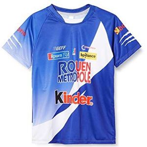 Rouen Metropole Basket Rouen Officieel shirt voor buiten, 2019-2020, basketbalshirt, uniseks, kinderen, Blauw