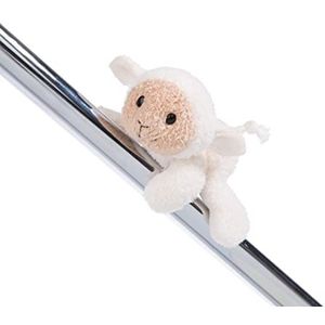 MagNICI Sheepmila schaap 12 cm beige - Duurzaam pluche met magneet - magnetisch dier voor koelkast, schoolbord, metalen element en nog veel meer, leuk cadeau-idee