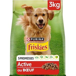 FRISKIES Actieve hond met rundvlees 3 kg