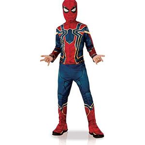 RUBIES - Officieel AVENGERS - klassiek kinderkostuum IRON SPIDER SpiderMan compleet kostuum maat 3-4 jaar met overschoen en bivakmuts uit de film Avengers Infinity War