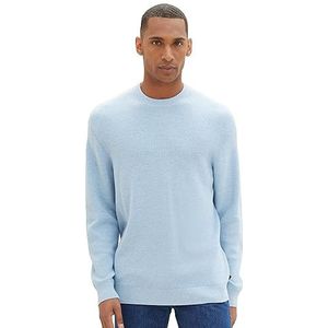 TOM TAILOR 1038238 heren sweater, 13155-Daylight Blue Melange