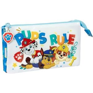Paw Patrol Pups Rule: kindermateriaal, ideaal voor kinderen, comfortabel en veelzijdig, kwaliteit en sterkte, Blauw, Drievoudig etui